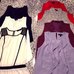 Lot of 7 The Limited Medium Sleeveless Blouses